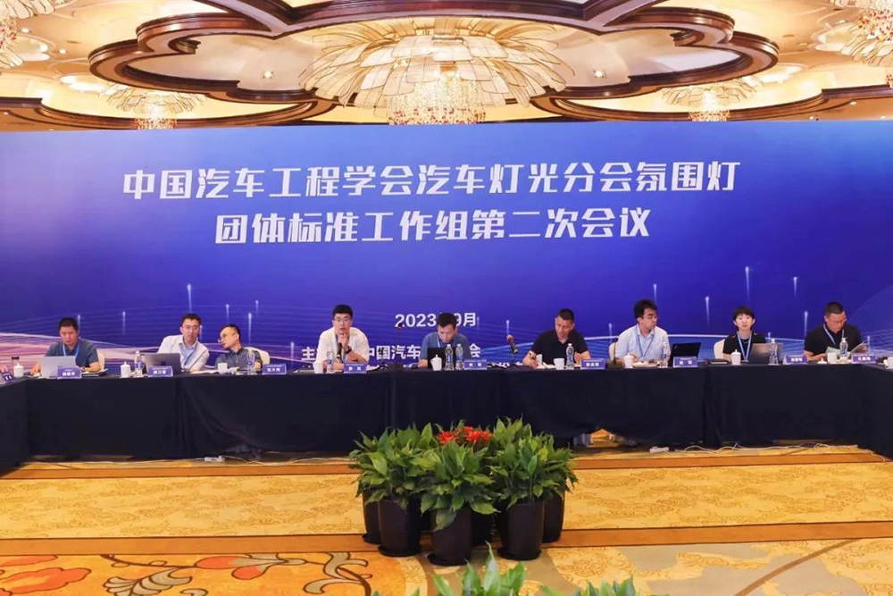 中國汽車工程學(xué)會汽車燈光分會氛圍燈團(tuán)體標(biāo)準(zhǔn)工作組第二次會議在寧波圓滿召開(圖2)